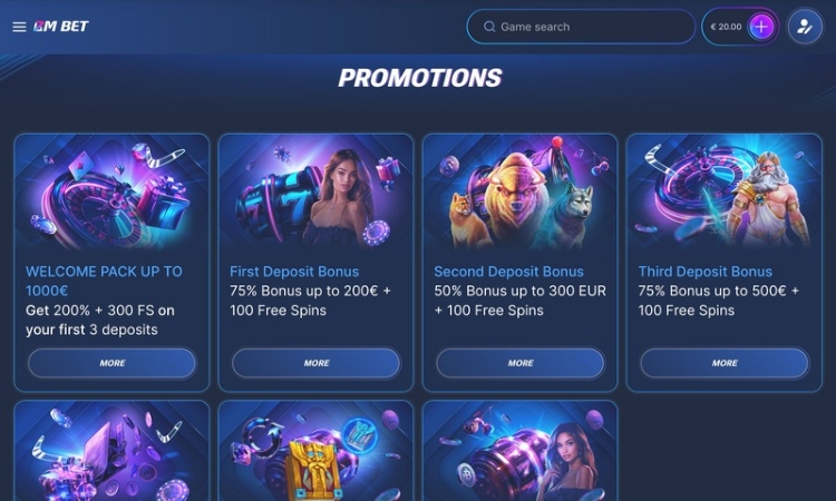 bm.bet Promoties en Bonussen