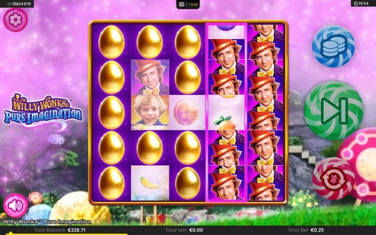 Willy Wonka Pure Imagination Free Spins Trigger