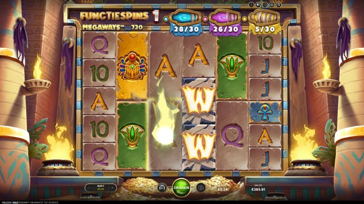 Mummy Megaways Yellow Feature Spins
