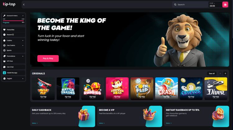 Tip-Top Casino Betrouwbaar