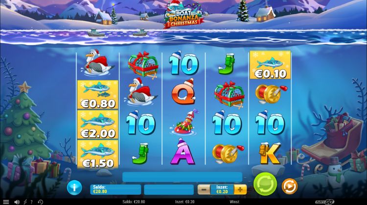 Play'n GO Boat Bonanza Christmas Gameplay