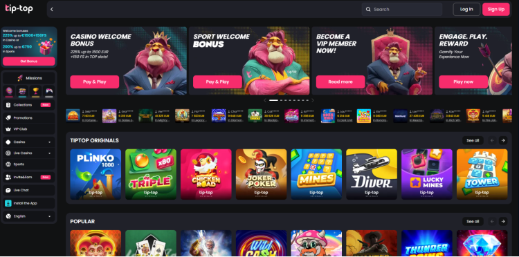 Tip-Top casino betrouwbaar