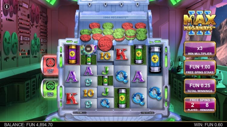 Max Megaways 3 Free Spins Bonus