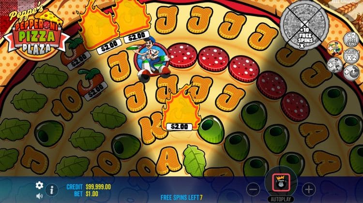 Peppe's Pepperoni Pizza Plaza Free Spins Bonus