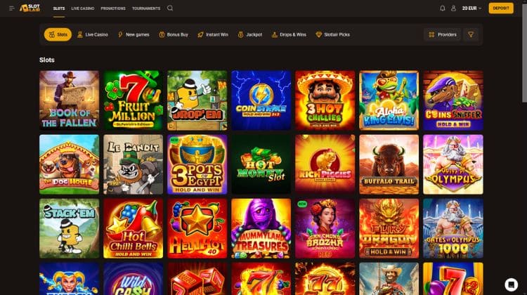 SlotLair Casino Spelaanbod