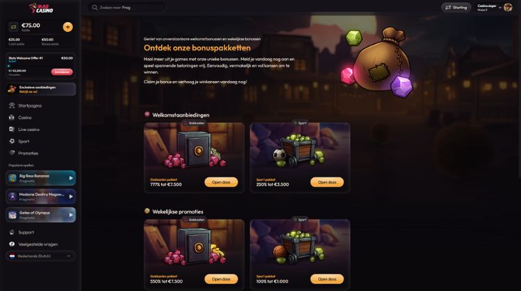 MadCasino Promoties en Bonussen