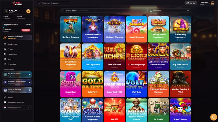 MadCasino Spelaanbod