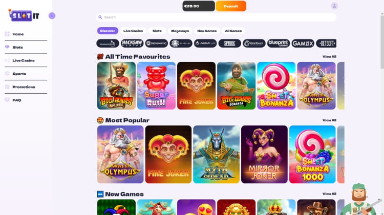 Slot It Casino Spelaanbod