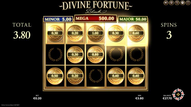 Divine Fortune Black Fortune Spins