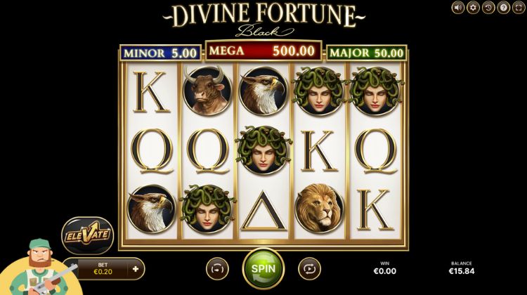 NetEnt Divine Fortune Black Gameplay