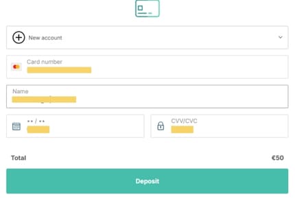 Online Casino Debetkaart - Betaalscherm