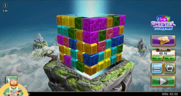 Big Time Gaming Crystal Towers Gameplay