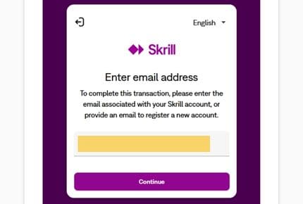 Casino met Skrill - Inloggen