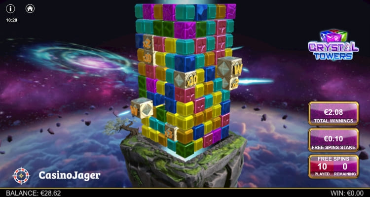 Crystal Towers Free Spins Bonus