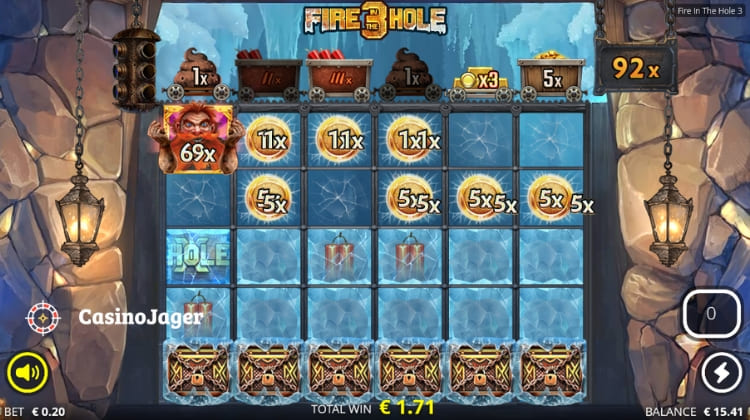Fire in the Hole 3 Free Spins Bonus