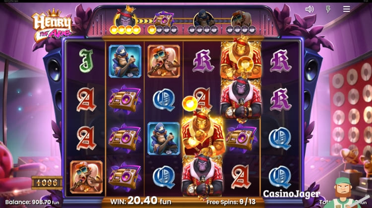 Henry the Ape Free Spins