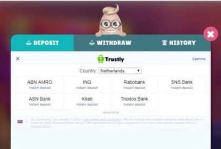 Trustly Goksite - Bankselectie