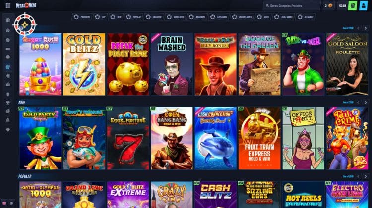 VegasHero Casino Spelaanbod