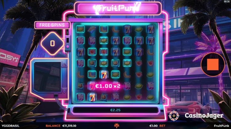 FruitPunk Free Spins Bonus