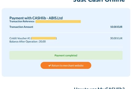 Gebruik CASHlib Casino Voucher