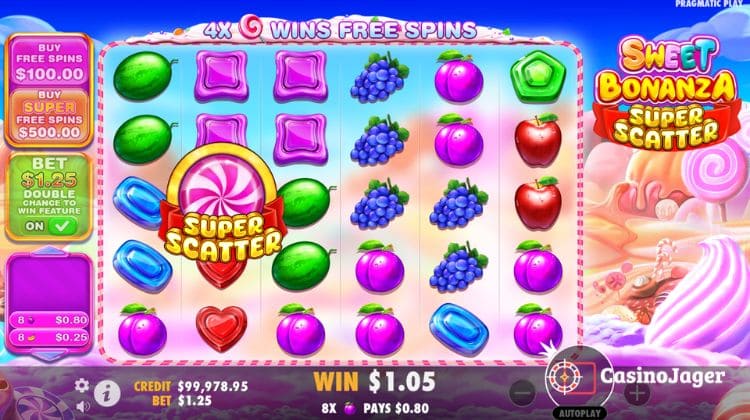 Sweet Bonanza Super Scatter Symbool