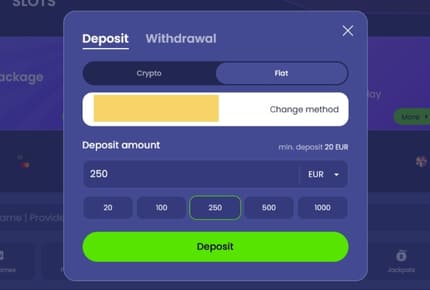 AfterPay Storting - Stortingsbedrag