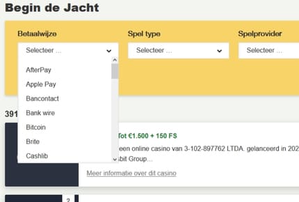 Beste AfterPay Casino - Overzicht