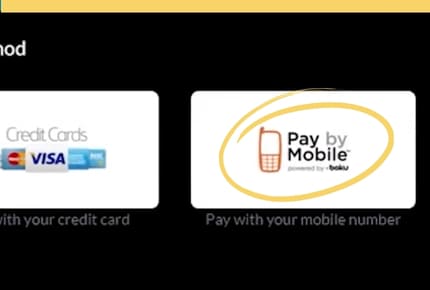 Casino Betalen met Telefoonrekening Betalen - Selecteer Betaalmethode