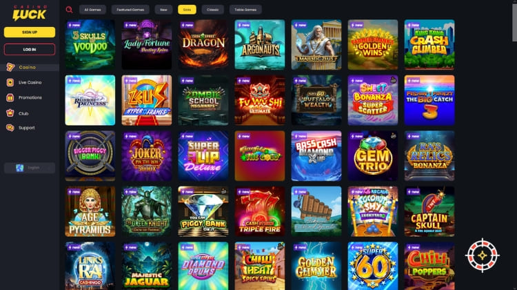 Casino Luck Spelaanbod