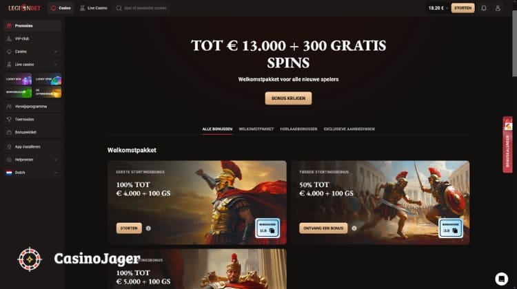 LegionBet Promoties en Bonussen