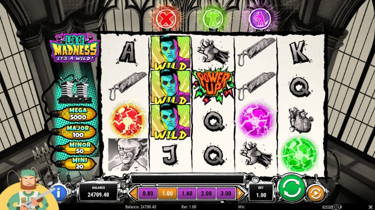 Play'n GO Lab of Madness Gameplay