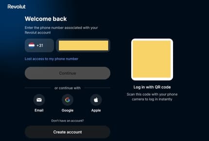 Revolut Casino - Inloggen