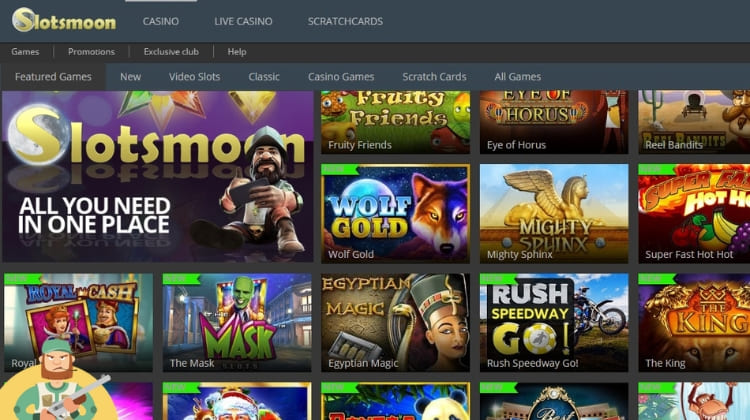 Slotsmoon Casino Spelaanbod