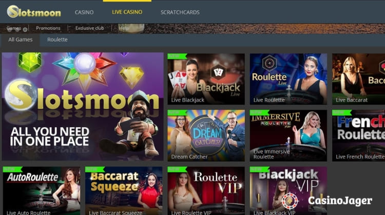 Slotsmoon Live Casino