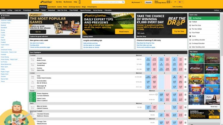 Betfair Exchange Betting