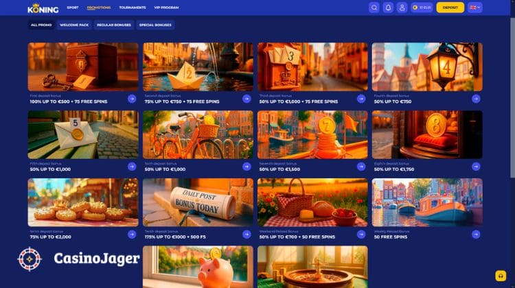 Koning Casino Promoties en Bonussen
