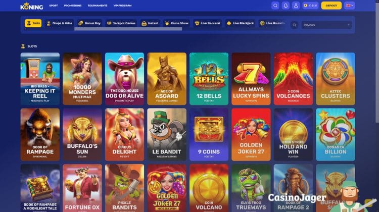 Koning Casino Spelaanbod