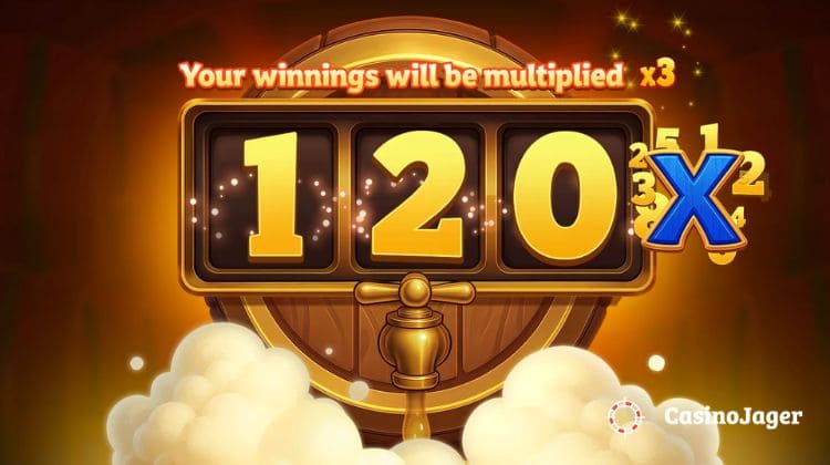 Lucky Lager X9990 Multiplier Bonus