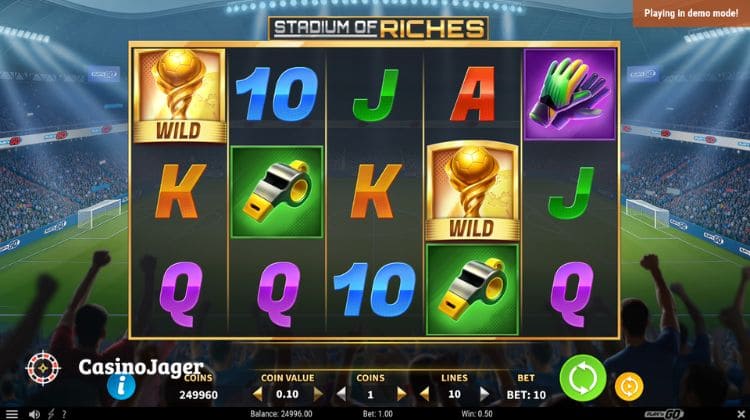 Play'n GO Stadium of Riches Gameplay
