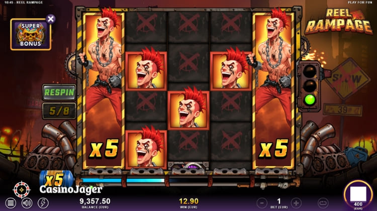 Reel Rampage Super Free Spins