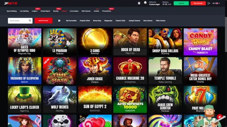 31Bets Casino Spelaanbod