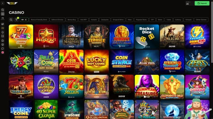 Holyluck Casino Spelaanbod