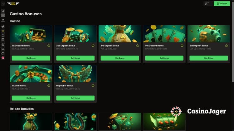 Holyluck Promoties en Bonussen