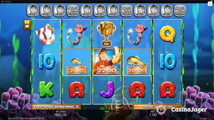 Inspired Gaming Catch of the Day Respin ‘em In