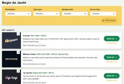 Kies het Beste Casino Zonder Cruks