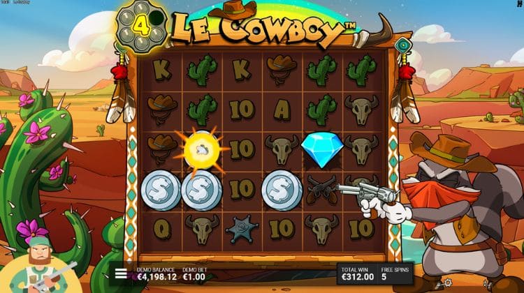 Le Cowboy Pistols at Dawn Free Spins
