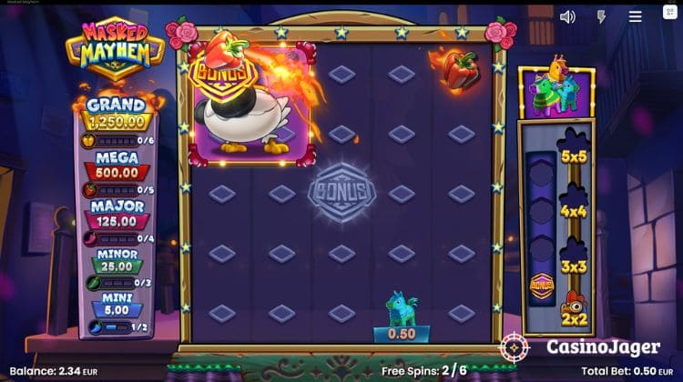 Masked Mayhem Free Spins
