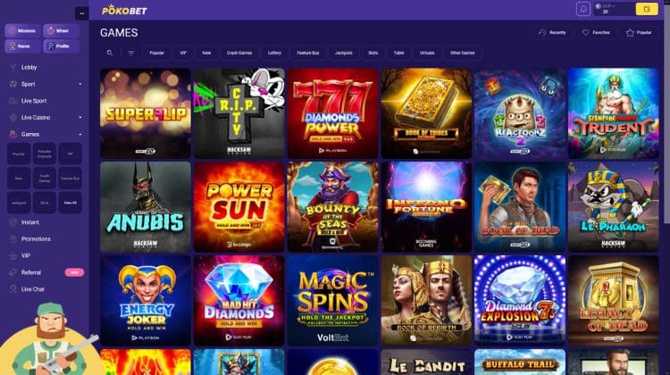 PokoBet Casino Spelaanbod