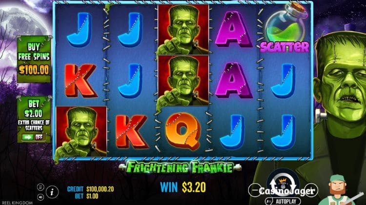 Reel Kingdom voor Pragmatic Play Frightening Frankie Gameplay