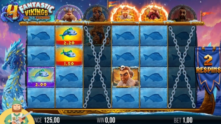 4 Fantastic Vikings Go Ice Fishing Bonus
